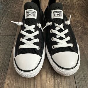 Converse women’s Classic Black and White Sneakers
